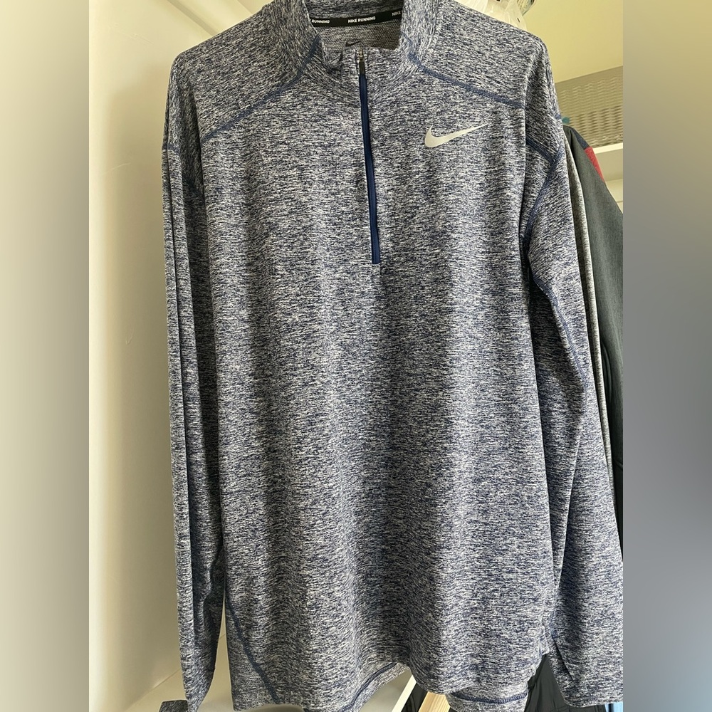 Nike Blue Quarter-Zip Pullover